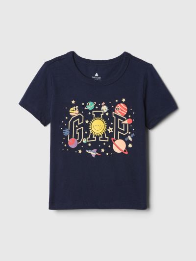 Μπλε babyGap Mix and Match Graphic Μπλούζα-434155009