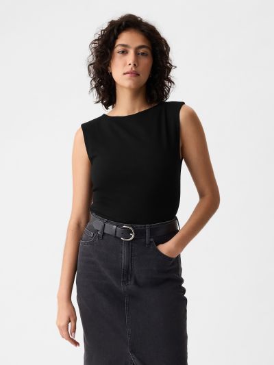 Modern Boatneck Top-521679003