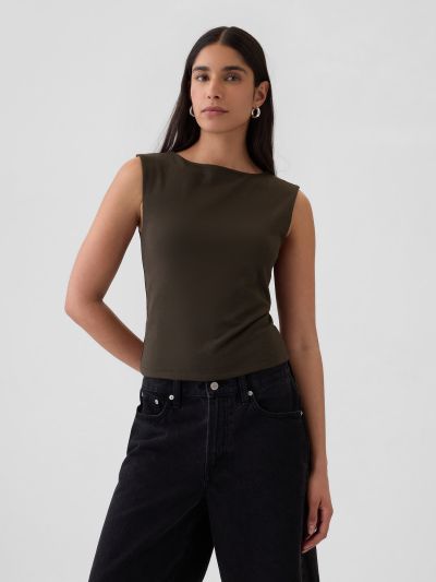 Modern Boatneck Top-521679002