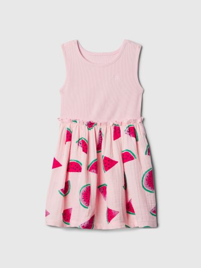 babyGap Crinkle Gauze Dress-880379004