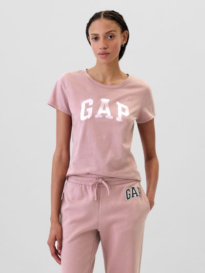 Ροζ Gap Logo Κοντομάνικη Μπλούζα-417797013