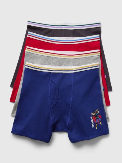 GapKids | Marvel Organic Cotton Boxer Briefs (4-Pack)-526017000