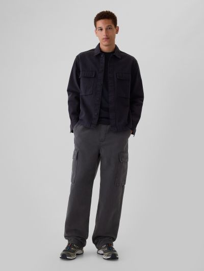 Baggy Cargo Τζιν Παντελόνι-500355001