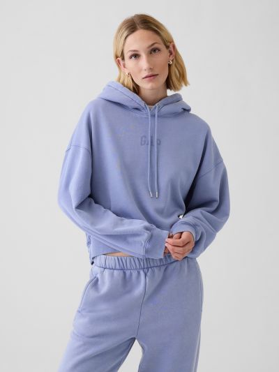 Vintage Soft Cropped Hoodie-523563011