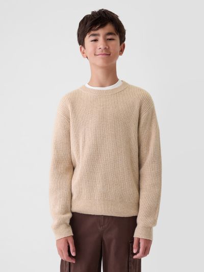 CashSoft Rib Crewneck Πουλόβερ-533877001