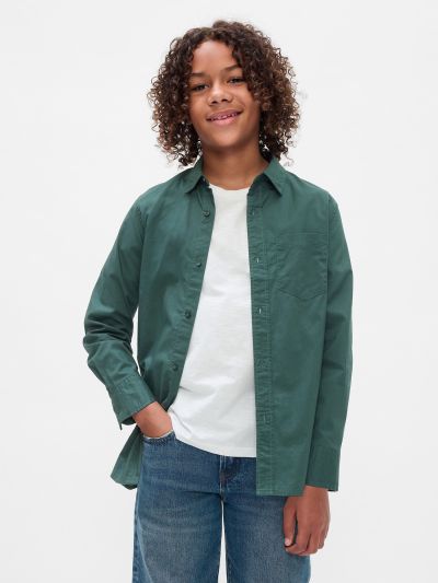 Παιδικό Organic Cotton Poplin Πουκάμισο-523207004