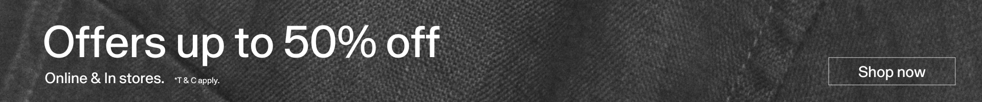 Banner with categories